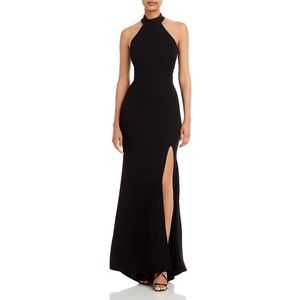 Aqua | Women’s Halter Neck Gown | Black | Size 4
